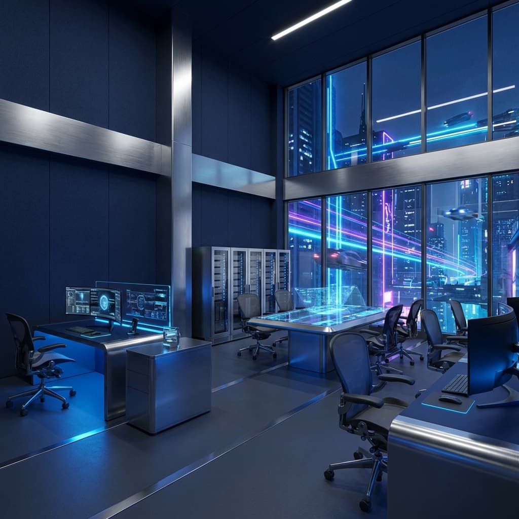 Futuristic Studio Office